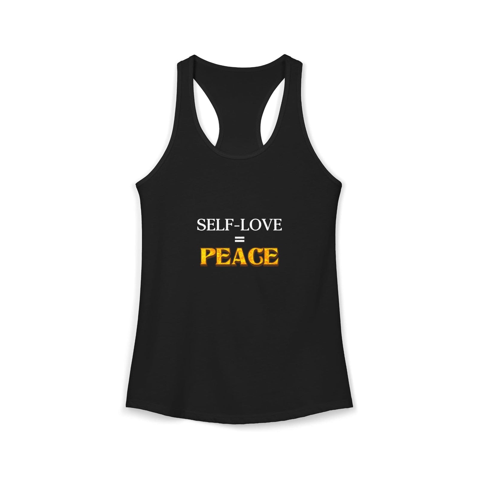 Self-Love = Peace tank top - Zenfull Heart self love and healing affirmation apparel
