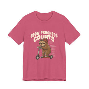 Slow Progress Counts | Sloth | Deluxe Tee