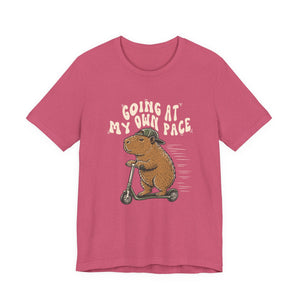 Going At My Own Pace | Capybara | Deluxe Tee