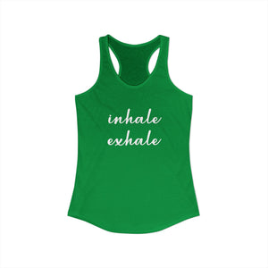 Inhale Exhale tank top - Zenfull Heart self love and healing affirmation apparel