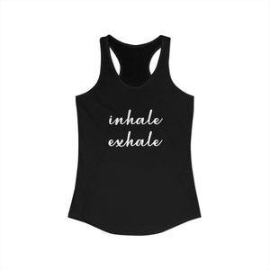 Inhale Exhale tank top - Zenfull Heart self love and healing affirmation apparel
