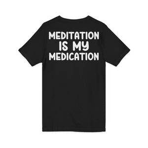 Highly Meditated v-neck shirt - Zenfull Heart self love and healing affirmation apparel
