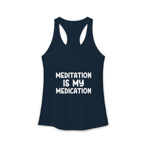 Highly Meditated tank top - Zenfull Heart self love and healing affirmation apparel