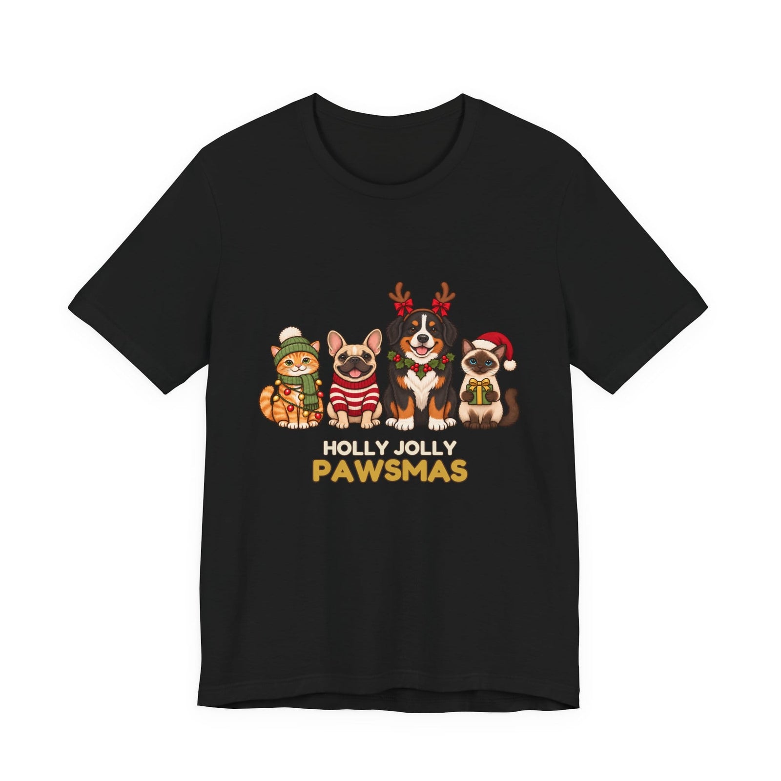 Holly Jolly Pawsmas | Deluxe Tee