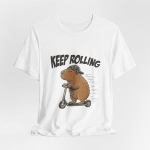 Keep Rolling | Capybara | Deluxe Tee
