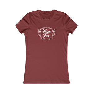 Home Free women's t-shirt - Zenfull Heart self love and healing affirmation apparel