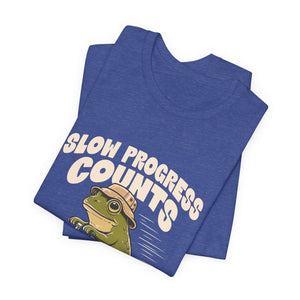 Slow Progress Counts | Frog | Deluxe Tee