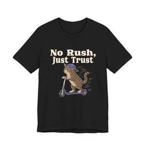 cute cat No Rush Just Trust affirmation t-shirt