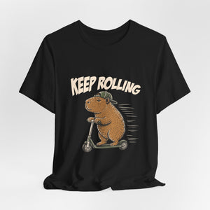 Keep Rolling | Capybara | Deluxe Tee