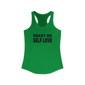 Heavy On Self Love tank top - Zenfull Heart self love and healing affirmation apparel