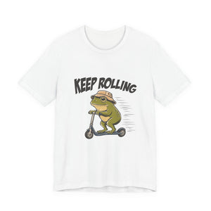 Keep Rolling | Frog t-shirt - Zenfull Heart self love and healing affirmation apparel