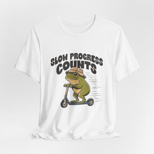 Slow Progress Counts | Frog | Deluxe Tee