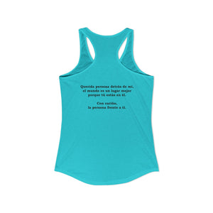 Eres Suficiente | Querida Persona Detrás De Mí | Racerback Tank