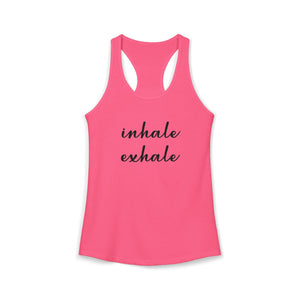 Inhale Exhale tank top - Zenfull Heart self love and healing affirmation apparel