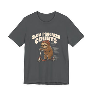 Slow Progress Counts | Sloth | Deluxe Tee