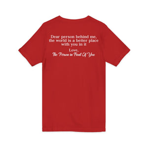 You Are Enough | Dear Person Behind Me v-neck shirt - Zenfull Heart self love and healing affirmation apparel