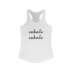 Inhale Exhale tank top - Zenfull Heart self love and healing affirmation apparel