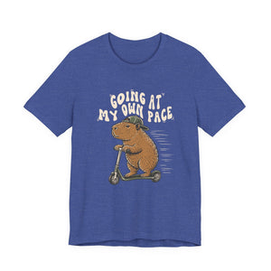 Going At My Own Pace | Capybara | Deluxe Tee