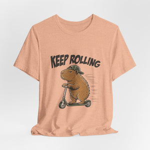 Keep Rolling | Capybara | Deluxe Tee