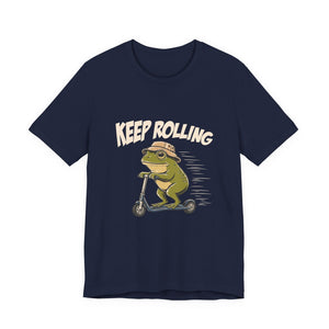 Keep Rolling | Frog t-shirt - Zenfull Heart self love and healing affirmation apparel
