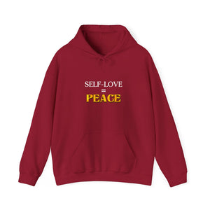 Self-Love = Peace hoodie - Zenfull Heart self love and healing affirmation apparel