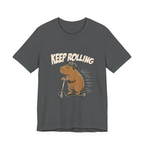 Keep Rolling | Capybara | Deluxe Tee