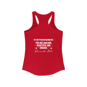 You Matter | To The Person Behind Me tank top - Zenfull Heart self love and healing affirmation apparel