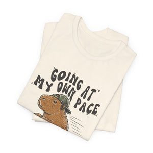 Going At My Own Pace | Capybara | Deluxe Tee