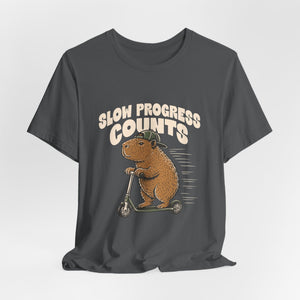 Slow Progress Counts | Capybara | Deluxe Tee