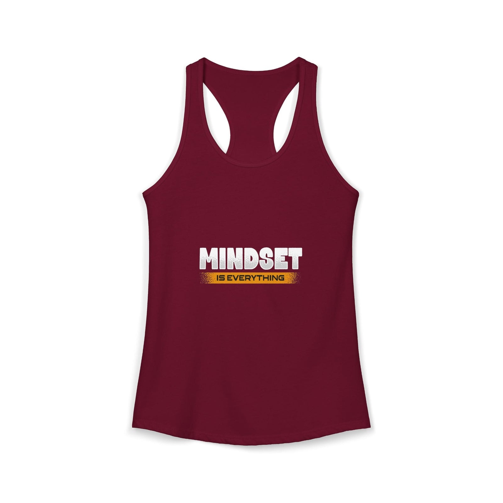 Mindset Is Everything mindset affirmation racerback tank