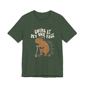 Going At My Own Pace | Capybara | Deluxe Tee