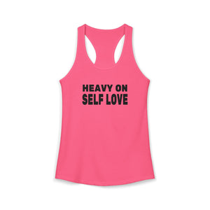 Heavy On Self Love tank top - Zenfull Heart self love and healing affirmation apparel