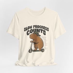 Slow Progress Counts | Capybara | Deluxe Tee