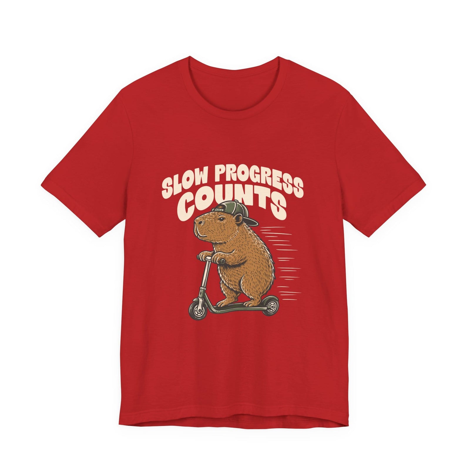 Slow Progress Counts | Capybara t-shirt - Zenfull Heart self love and healing affirmation apparel