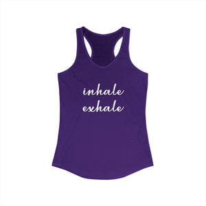 Inhale Exhale tank top - Zenfull Heart self love and healing affirmation apparel