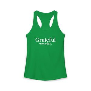Grateful Everyday tank top - Zenfull Heart self love and healing affirmation apparel