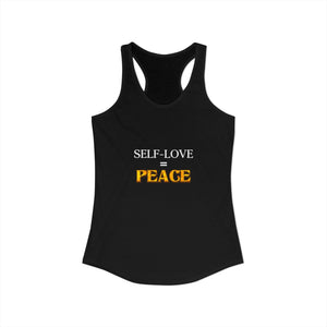 Self-Love = Peace tank top - Zenfull Heart self love and healing affirmation apparel