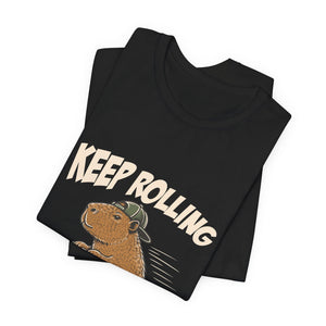 Keep Rolling | Capybara | Deluxe Tee
