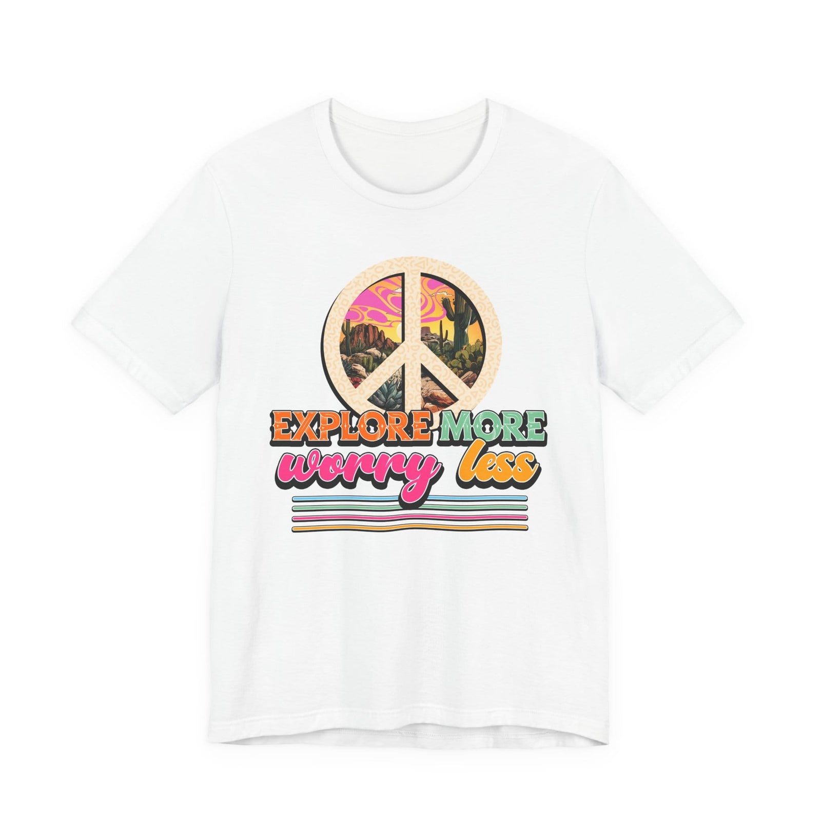 Explore More Worry Less t-shirt - Zenfull Heart self love and healing affirmation apparel