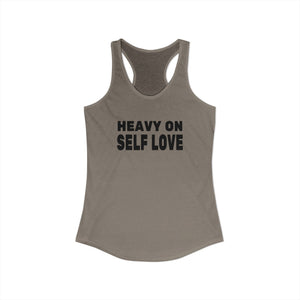 Heavy On Self Love tank top - Zenfull Heart self love and healing affirmation apparel