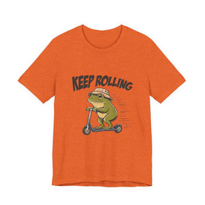 Keep Rolling | Frog t-shirt - Zenfull Heart self love and healing affirmation apparel