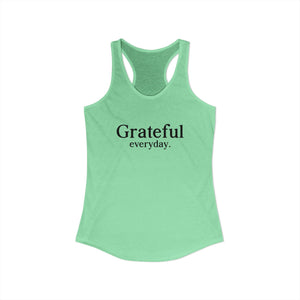 Grateful Everyday tank top - Zenfull Heart self love and healing affirmation apparel