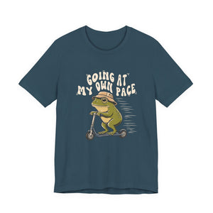 Going At My Own Pace | Frog t-shirt - Zenfull Heart self love and healing affirmation apparel