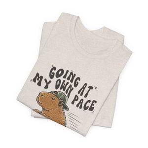 Going At My Own Pace | Capybara t-shirt - Zenfull Heart self love and healing affirmation apparel