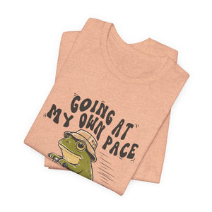 Going At My Own Pace | Frog | Deluxe Tee