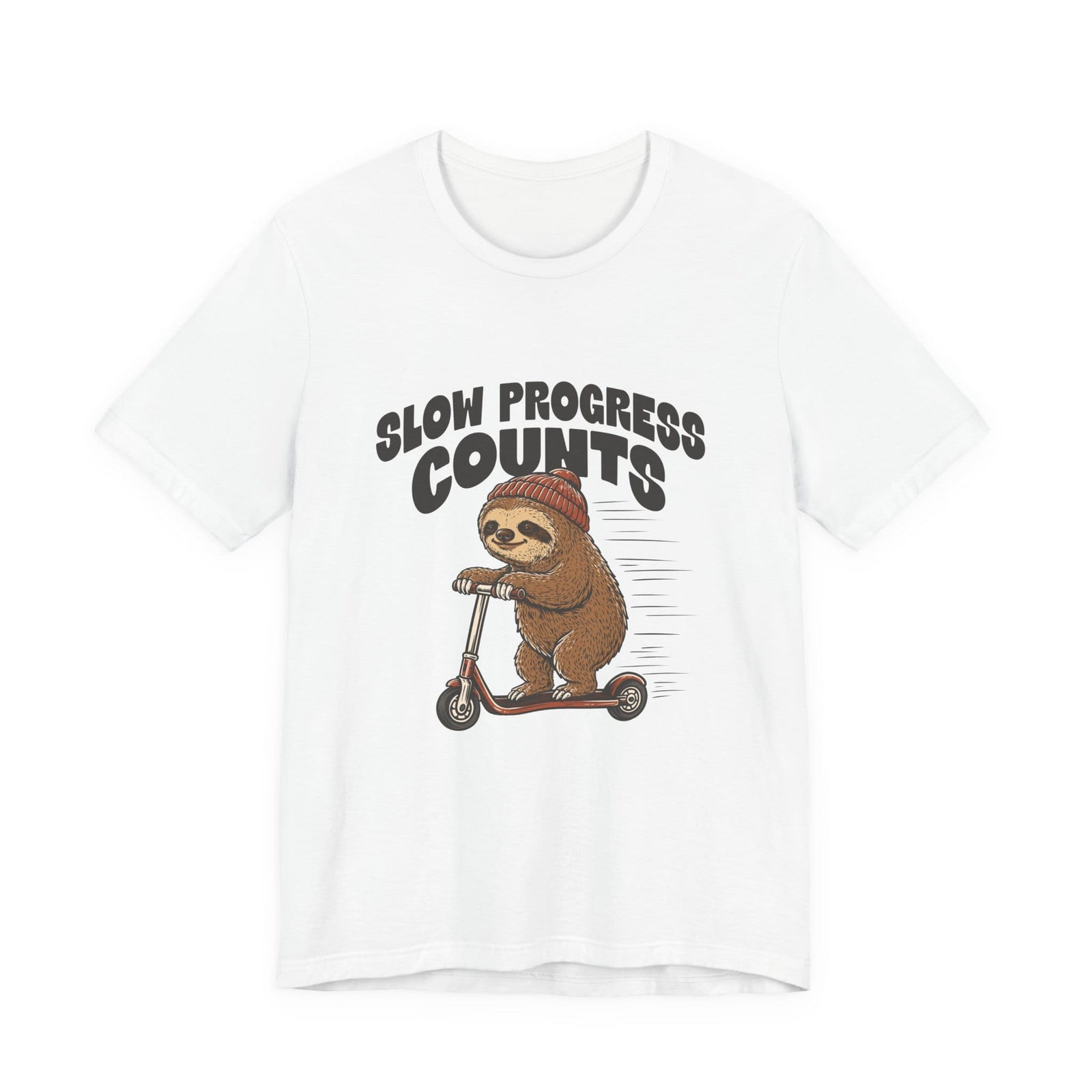 Slow Progress Counts | Sloth t-shirt - Zenfull Heart self love and healing affirmation apparel