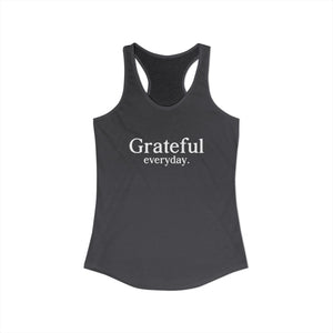 Grateful Everyday tank top - Zenfull Heart self love and healing affirmation apparel