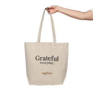 Grateful Everyday canvas tote bag by Zenfull Heart, alternate view