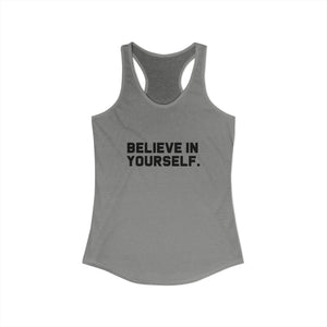 Believe In Yourself tank top - Zenfull Heart self love and healing affirmation apparel