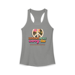 Explore More Worry Less tank top - Zenfull Heart self love and healing affirmation apparel